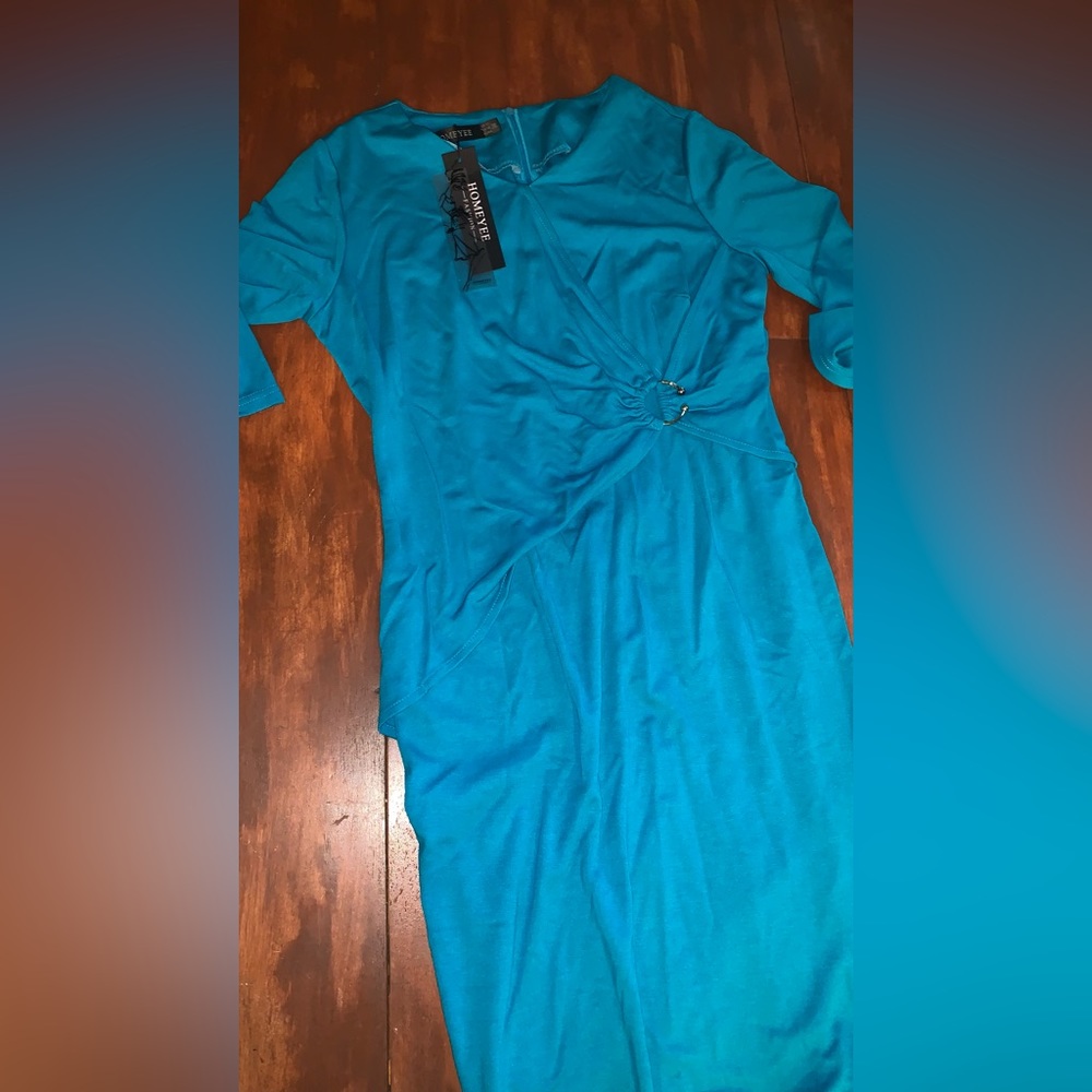 NTW BRAND NEW BLUE LONG DRESS BY HOME YEE FASHION